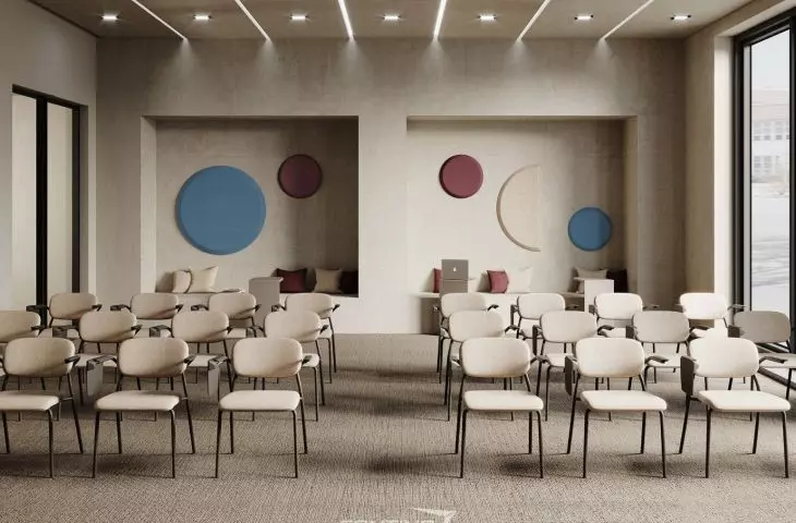 Hens chairs with desktop