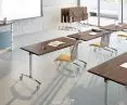 Mobile folding tables