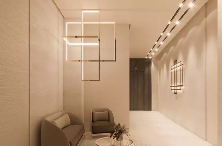 Orkana Apartments w Warszawie, części wspólne, korytarz