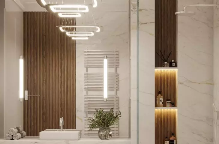 Orkana Apartments in Warsaw, bathroom interior