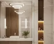 Orkana Apartments in Warsaw, bathroom interior