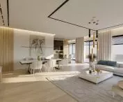 Orkana Apartments in Warsaw, living room