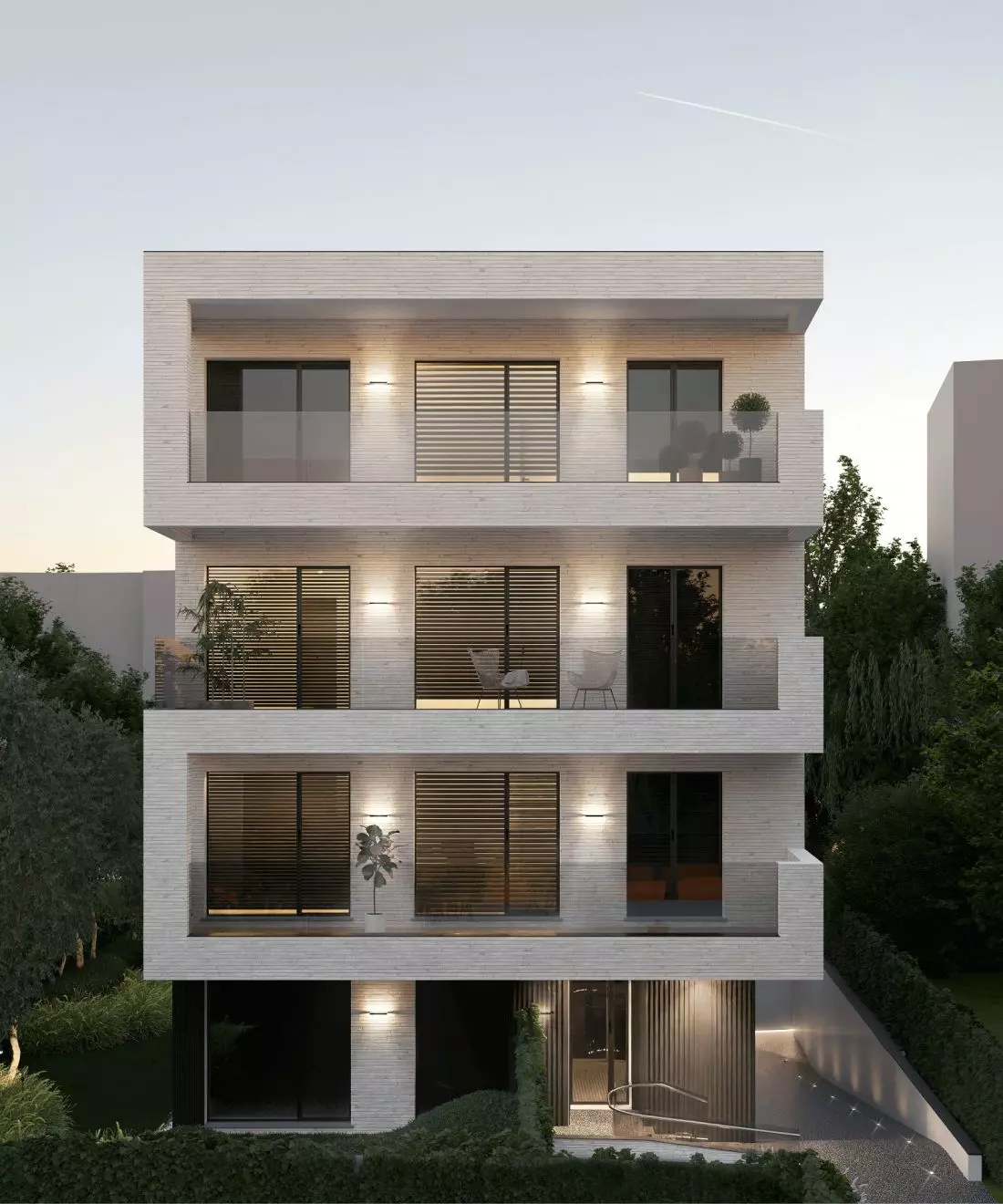 Orkana Apartments
w Warszawie, widok od strony wejścia