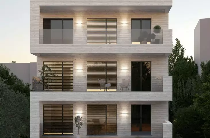 Orkana Apartments w Warszawie, widok od strony wejścia