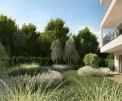 Orkana Apartments in Warsaw, garden