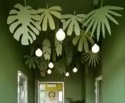 green corridor inspired by the jungle