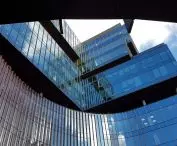 Courtyard of the office building as designed by Medusa Group