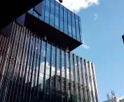 Exit to J. Wujka Street from the courtyard of an office building by Medusa Group proj.