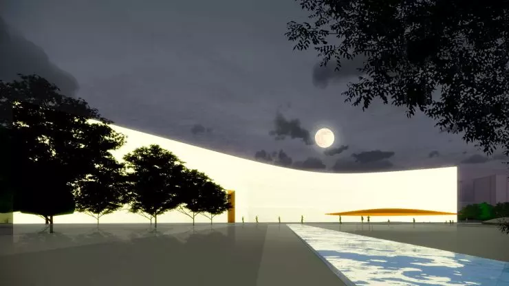 facade is to play the role of a screen and constitute a sign of the festival`s presence in the space of Toruń fasada is to play the role of a screen and constitute a sign of the festival`s presence in the space of Toruń