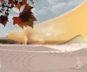 between the body of the ECFC and the CKK Jordanki building, a representative square of organic shape with a stage in a hollow has been planned