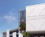 BP19 decorative strip Bella Plast Hotel west facade