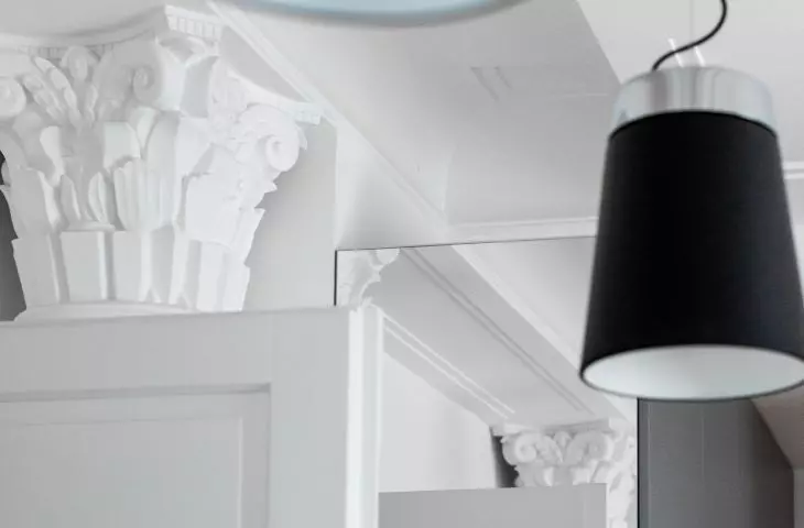 Apartment in a Krakow tenement, fragment of a column