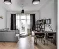 Apartment in a Krakow tenement, view of the living room