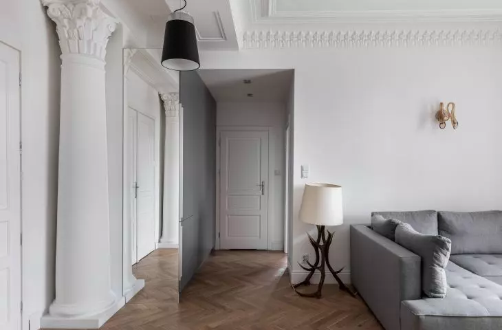 Apartment in a Krakow tenement, living room 