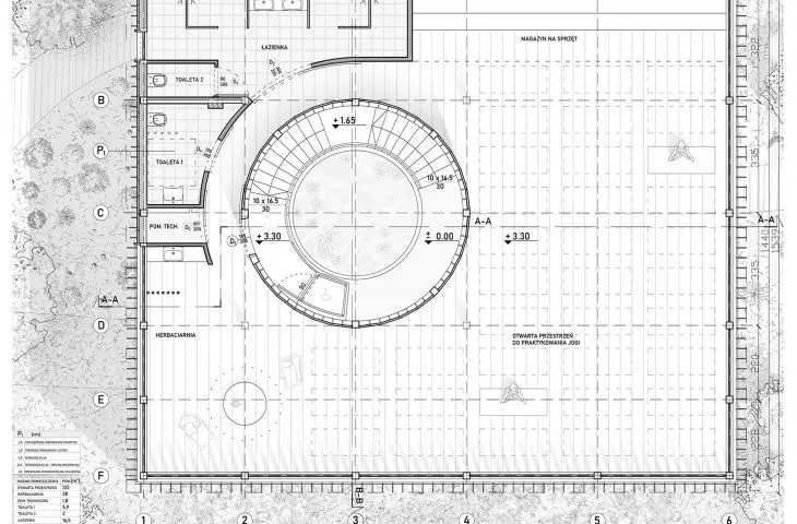 Yoga House, projection