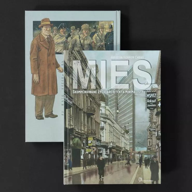 okładki comic book Mies. The complicated life of a minimalist architect