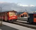 The station of the local railroad in Pleszew. Library and 