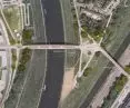 Visualization of the Berdychowska Footbridge in Poznań