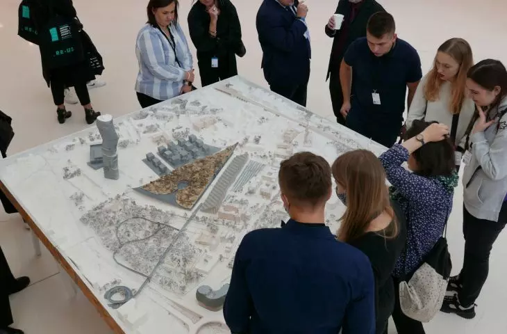 a mock-up of the Wesola area
