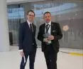 Marek Kaszyński, prezes krakowskiego Oddziału SARP i Bohdan (Biś) Lisowski, prezes SARP 