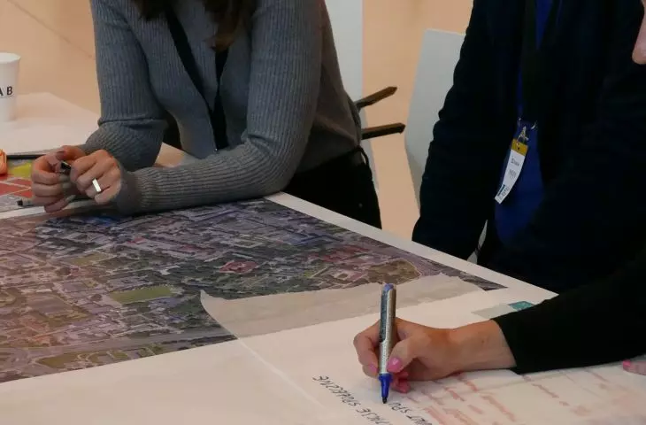 workshop participants at work