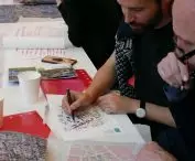 workshop participants at work