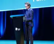 Marek Kaszyński, president of SARP Krakow, opens the second day of the Biennale