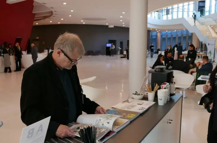 At our booth you can read the latest issues of A&B