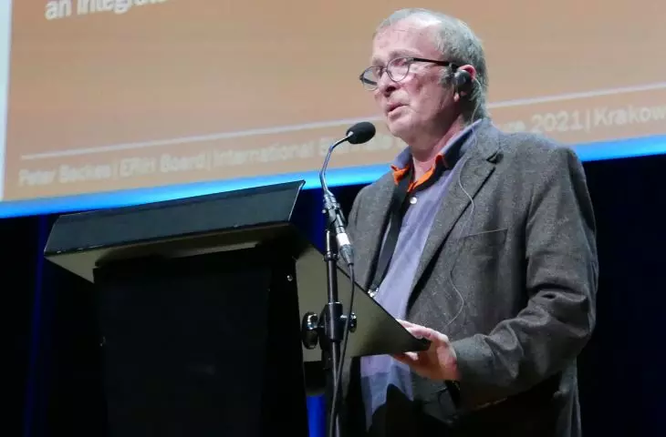 Peter Backes talked about the Völklingen steel plant