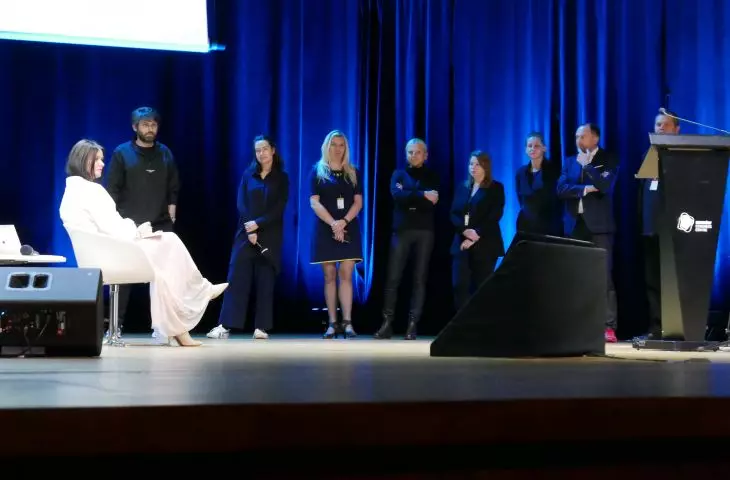 III workshop group on stage