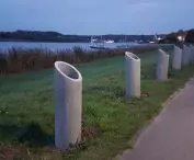 Cokoły pod tablice upamiętniające poznańskich olimpijczyków