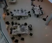 warsztaty odbywały się we foyer ICE