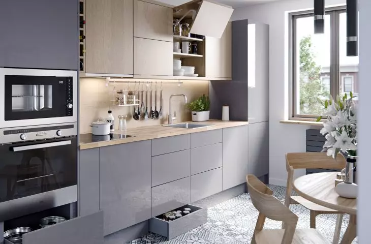 Arranging the kitchen with Castorama
