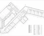 School and kindergarten complex in Przybysławice, first floor plan