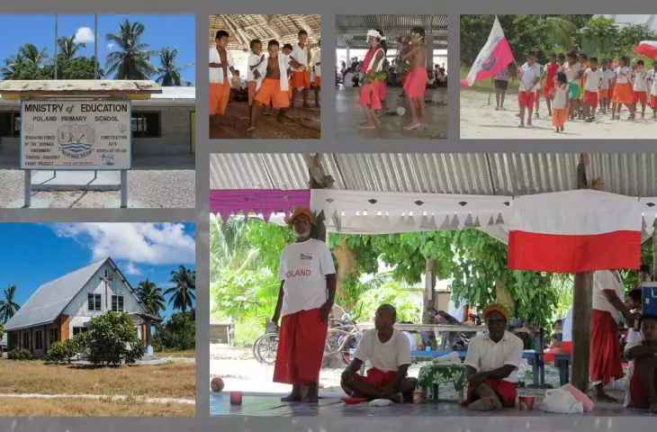wioska Poland na wyspie Kiritimati