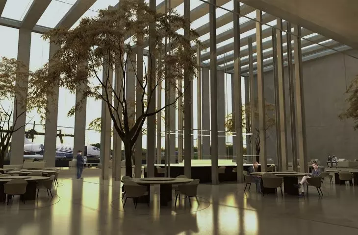Projekt rewitalizacji starego portu lotniczego, część restauracyjna
