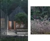 The architecture was inspired by the nature surrounding the plot