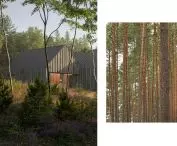 The architecture was inspired by the nature surrounding the plot
