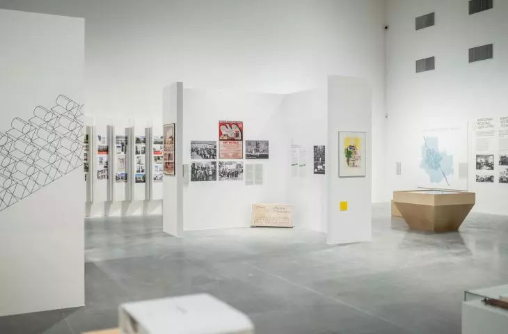 fragmenty ekspozycji 13. edycji festiwalu WARSZAWA W BUDOWIE