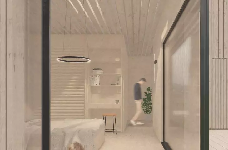 Modewood project, interior