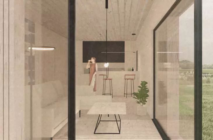 Modewood project, living area