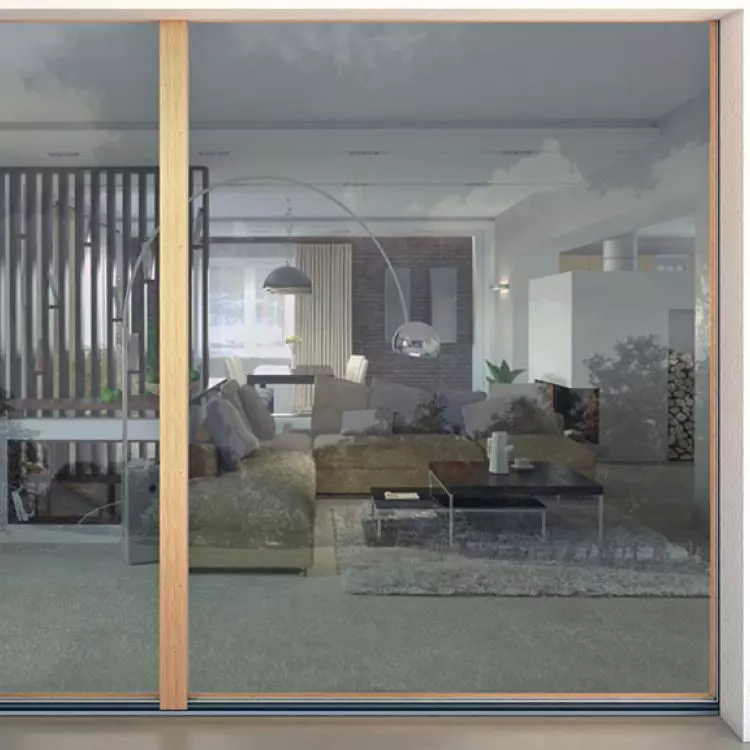 Threshold-free Evoslide - magnetic sliding glazing system 