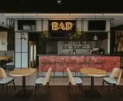 Dom weselny Lubaszka, bar w industrialnym stylu
