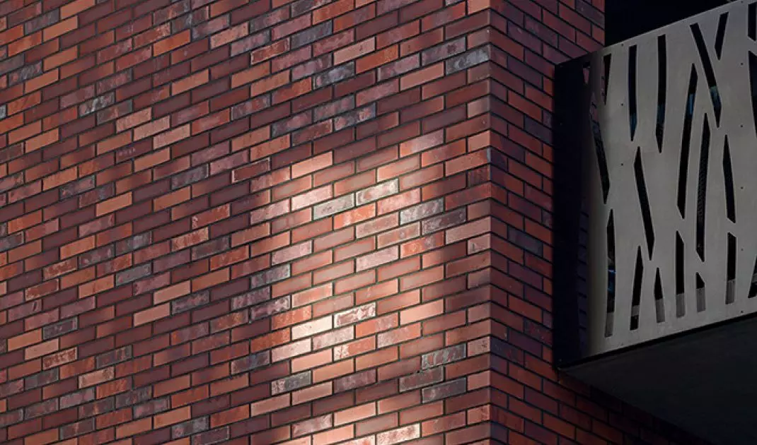 Dorzecze Legnickiej, Wrocław  (biuro projektowe Group-Arch), płytka: HF30 HEART BRICK, HF39  RED SQUARE, HF41 GOTHIC SMILE