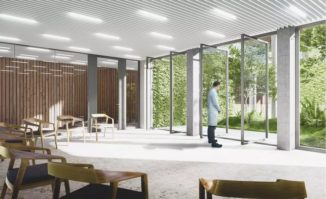 Zielone hospicjum,
jedna z sal terapeutycznych