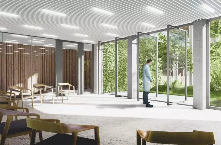 Green hospice, one of the therapy rooms