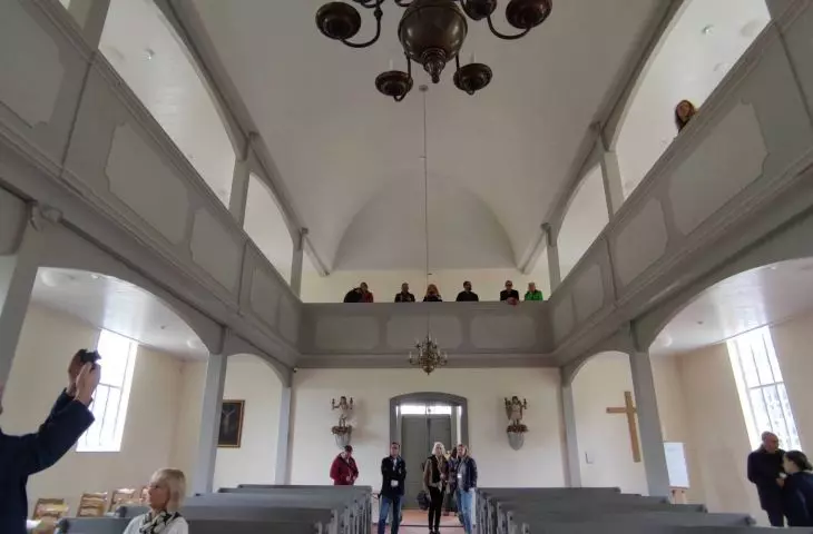 Interior of the Silesian House of Prayer (translocation: Zbigniew Zbyszynski)