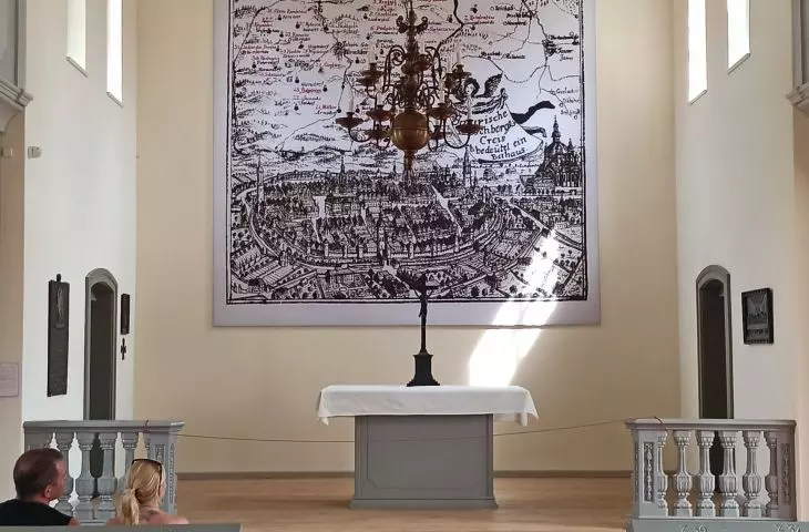 Interior of the Silesian House of Prayer (translocation: Zbigniew Zbyszynski)