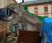 strefa wejściowa dobudowana do barokowego klasztoru w Vrchlabi, proj.: Petr Hájek