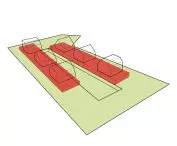 diagram of the settlement's formation; six pointees